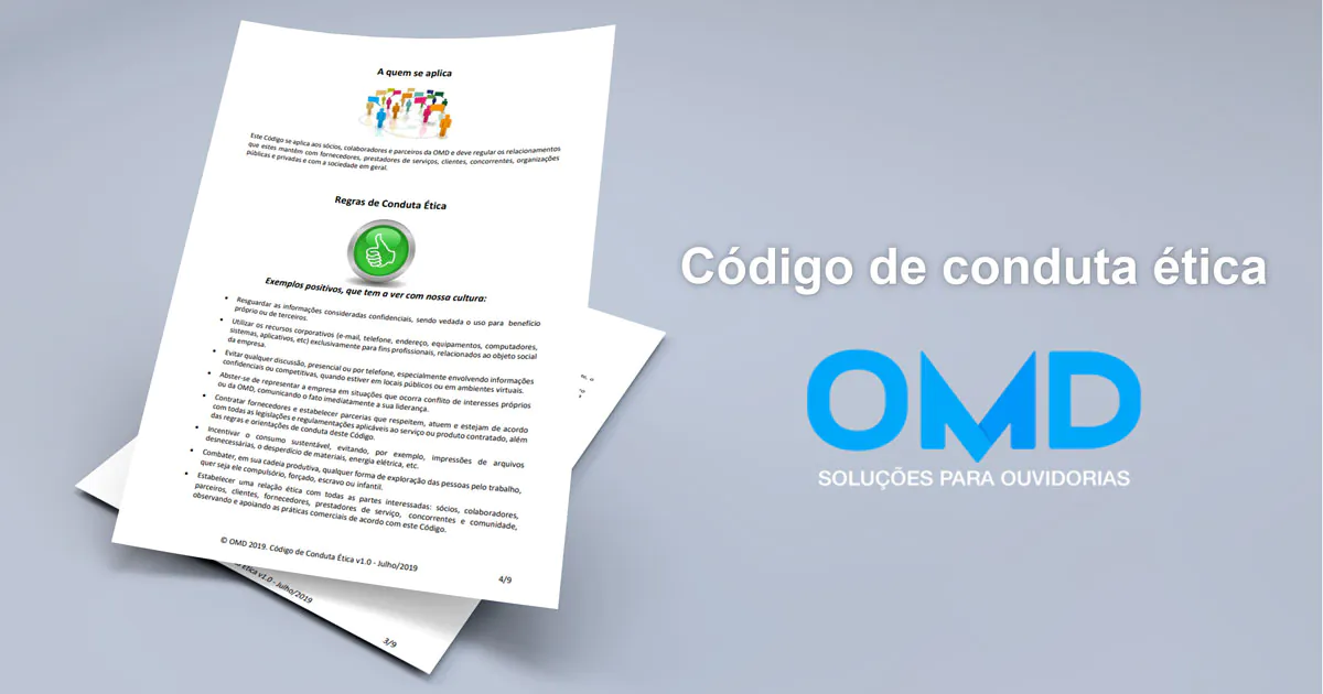 código de conduta OMD