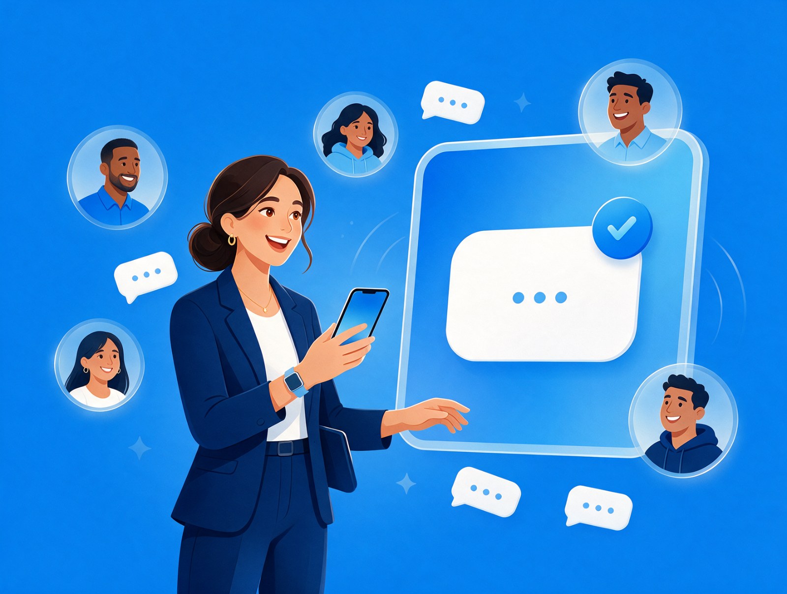Ilustração da comunidade Ouvidores Mobilizados para o Diálogo